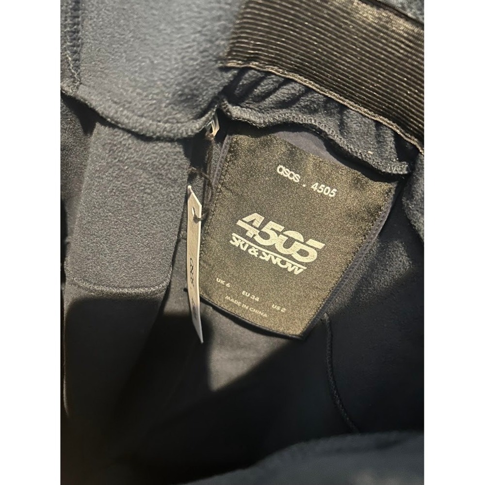 ASOS 4505 Ski Scoop Front All in One Navy With Zipper Stirrup Women's Size 2 - Picture 9 of 13